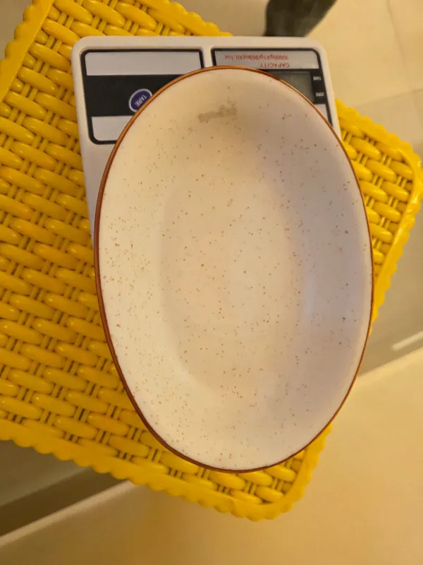 "Ivory Speckle" Boat-Shaped Serving Bowl 21.5cm hover