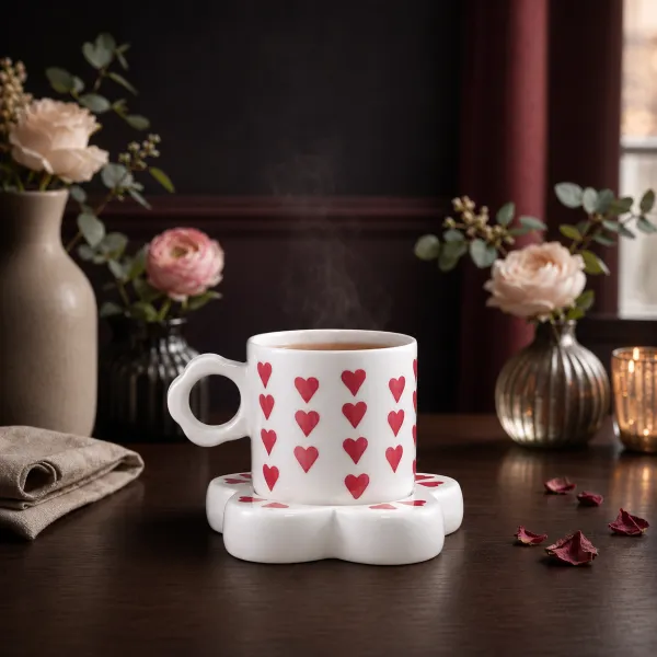 "Flora" Scalloped Studio Cup & Saucer Set hover
